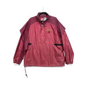 Vintage Nike Team Sports USC Trojans Jacket L Burgundy Gold Embroidered Y2K